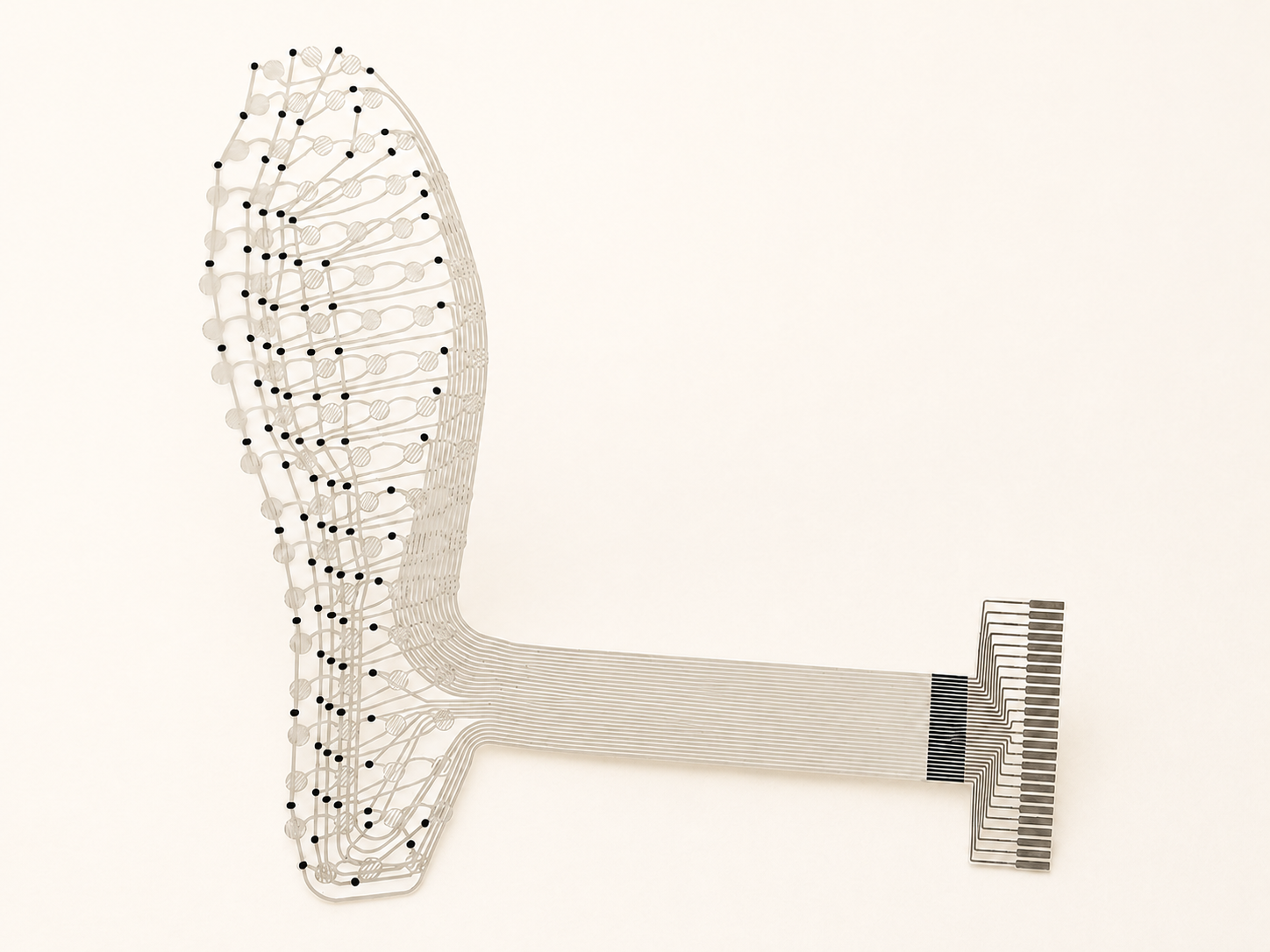 Silver-printed flexible circuit