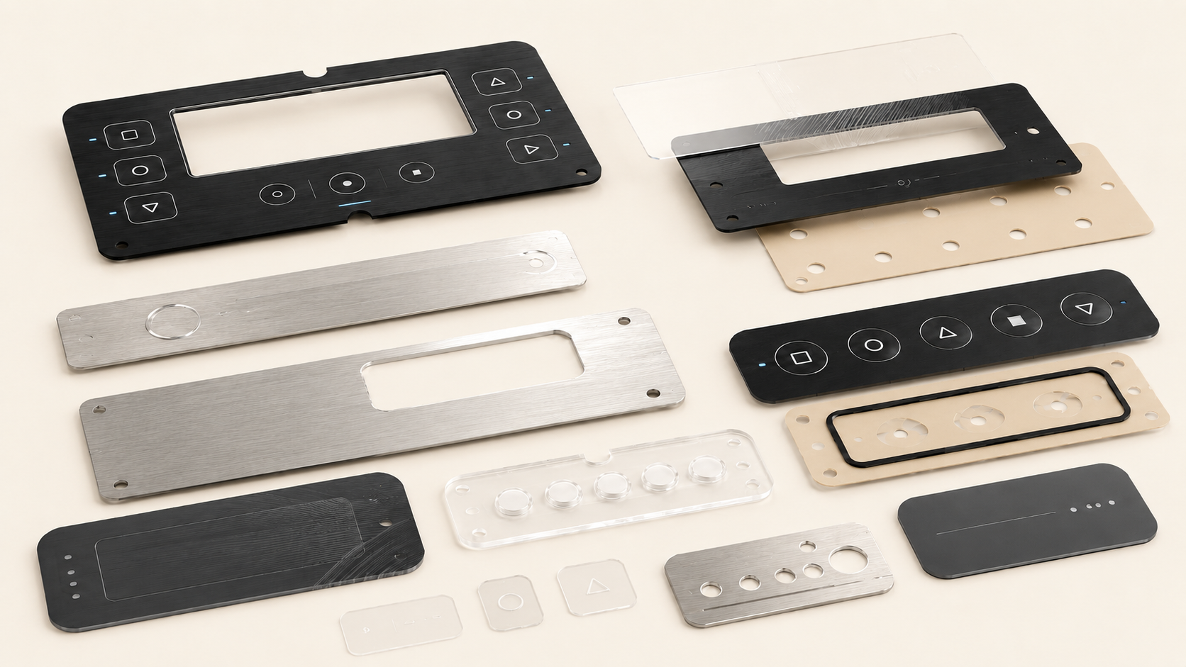 Nameplates and overlay panels, unbranded