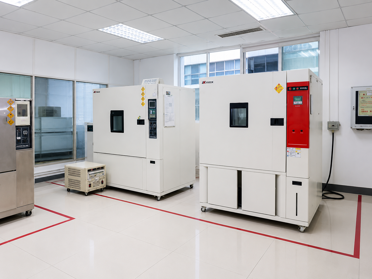 Reliability test chambers in the measurement lab